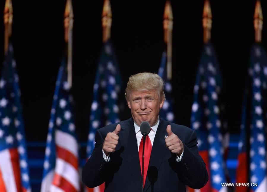 New York billionaire Donald Trump officially accepted the presidential nomination of the U.S. Republican Party Thursday night on the final day of the Republican National Convention