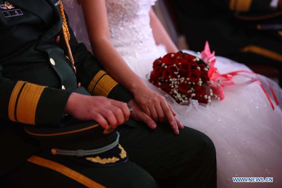 CHINA-XINJIANG-KASHGAR-FRONTIER SOLDIERS-GROUP WEDDING (CN) 