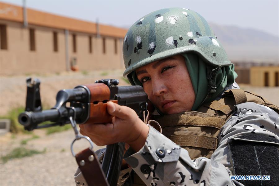 AFGHANISTAN-HERAT-BORDER POLICEWOMAN