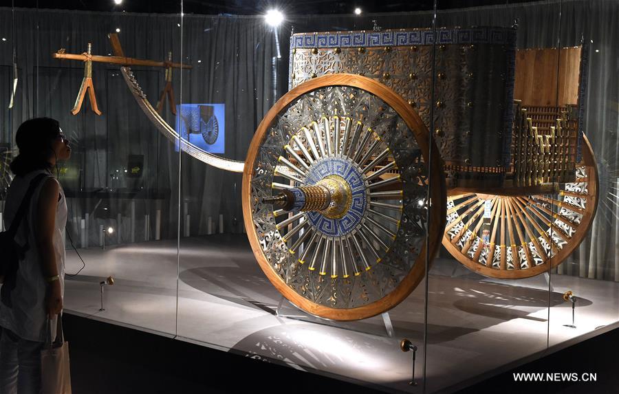 about 300 culture relics of Qin Dynasty (221-206 BC), the exhibition started in May this year.