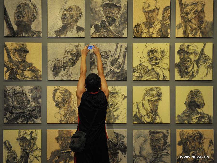 Nearly 300 pieces of works of young artists all over the country were selected and displayed in the exhibition, which will last till Aug. 30. 