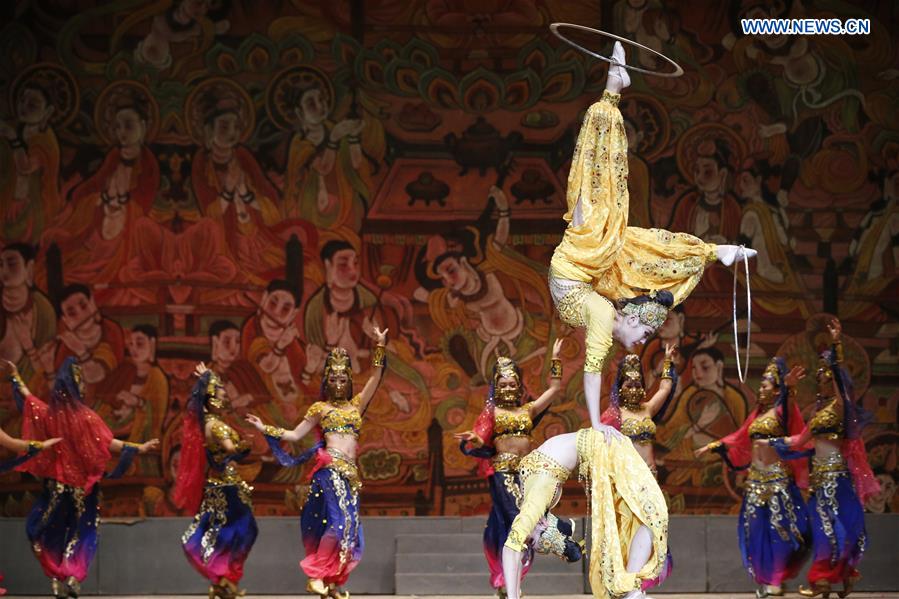 KYRGYZSTAN-BISHKEK-ACROBATIC ART-RAINBOW ON THE SILK ROAD