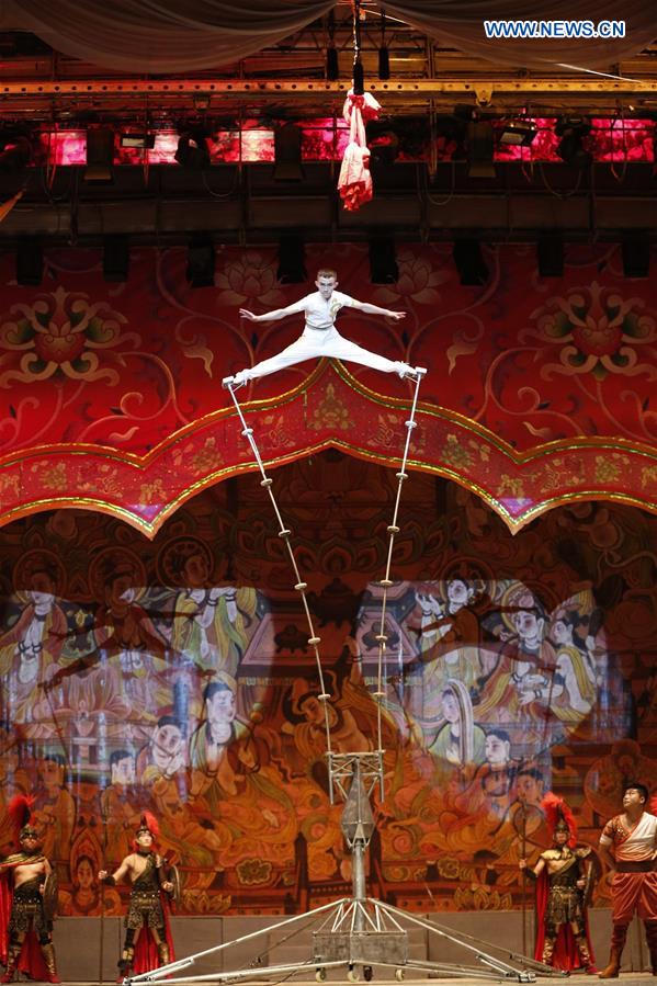 KYRGYZSTAN-BISHKEK-ACROBATIC ART-RAINBOW ON THE SILK ROAD