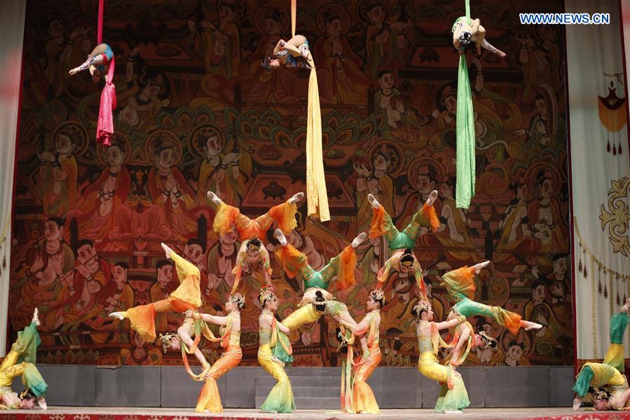 KYRGYZSTAN-BISHKEK-ACROBATIC ART-RAINBOW ON THE SILK ROAD