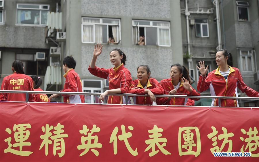 (SP)CHINA-HONG KONG-OLY 2016-VISIT-PARADE