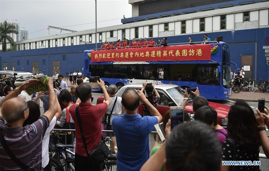 (SP)CHINA-HONG KONG-OLY 2016-VISIT-PARADE