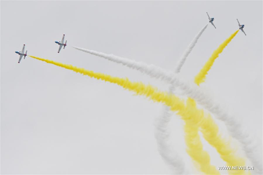 The open day aims to demonstrate the achievements of Chinese People's Liberation Army (PLA) air force and enhance the public awareness of aerospace safety.