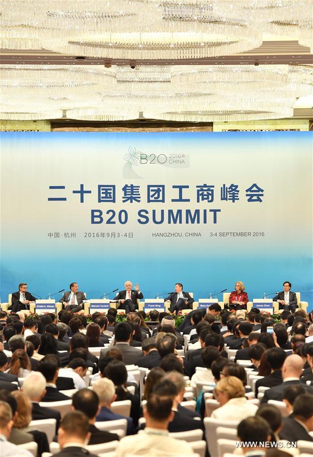 (G20 SUMMIT)CHINA-HANGZHOU-B20-SYMPOSIUM (CN)