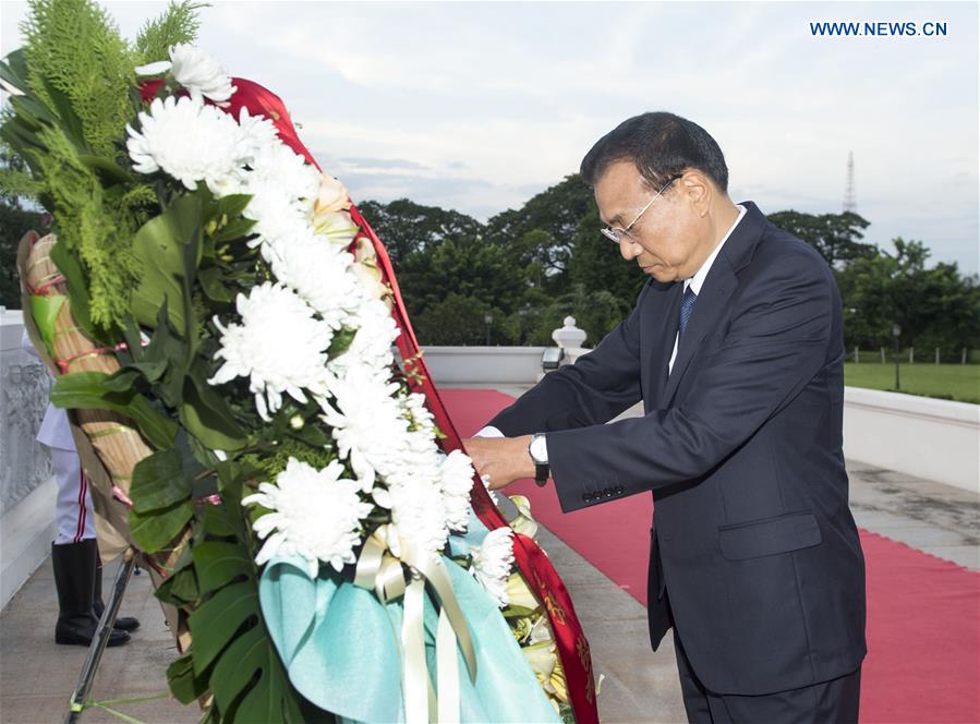 LAOS-CHINA-LI KEQIANG-MARTYR'S MONUMENT