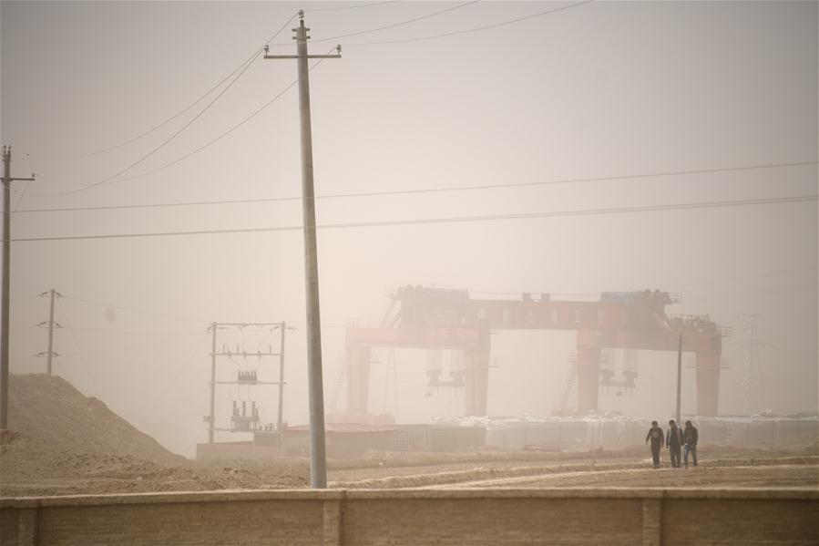 CHINA-NINGXIA-SANDSTORM WEATHER(CN)