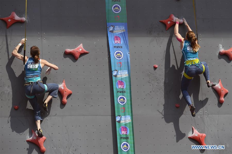 (SP)CHINA-CHONGQING-CLIMBING-WORLD CUP