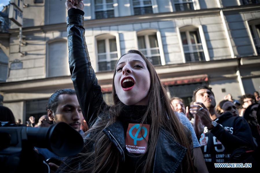 FRANCE-PARIS-PRESIDENTIAL ELECTION-FIRST ROUND-MELENCHON