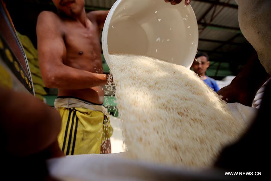 MYANMAR-YANGON-RICE EXPORTS