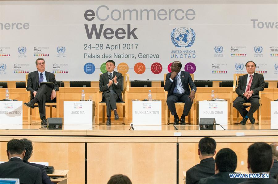 SWITZERLAND-GENEVA-UNCTAD-E-COMMERCE WEEK-JACK MA