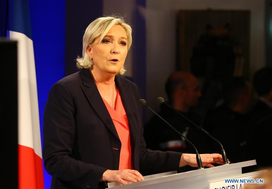 FRANCE-PARIS-PRESIDENTIAL ELECTION-MARINE LE PEN-RALLY