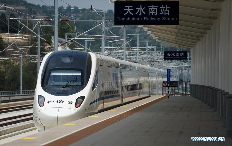 CHINA-GANSU-HIGH-SPEED RAILWAY-TRIAL OPERATION (CN)