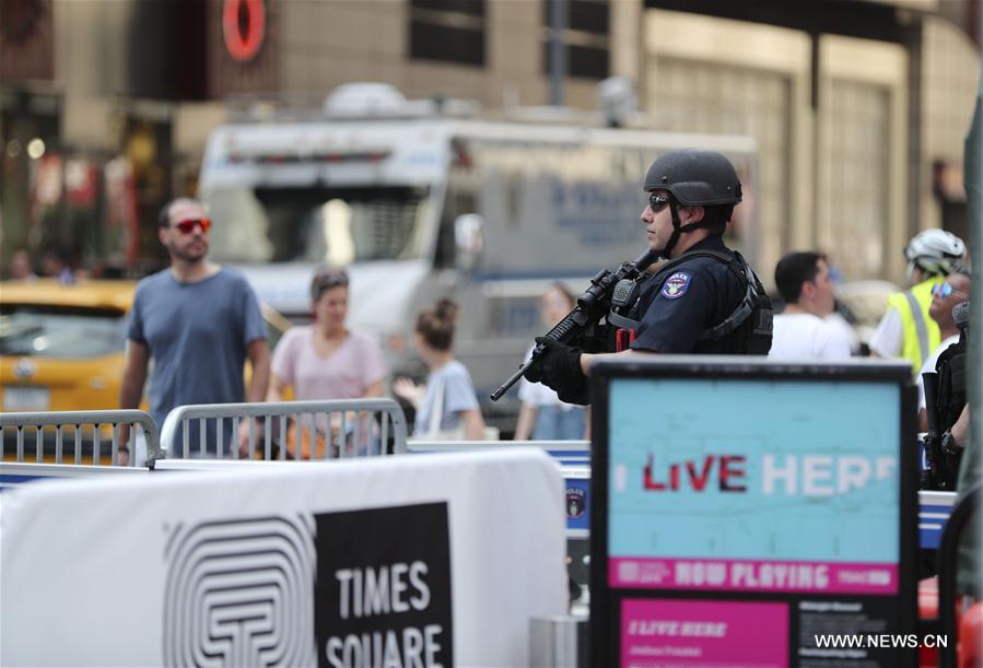 U.S.-NEW YORK-TIMES SQUARE-SECURITY