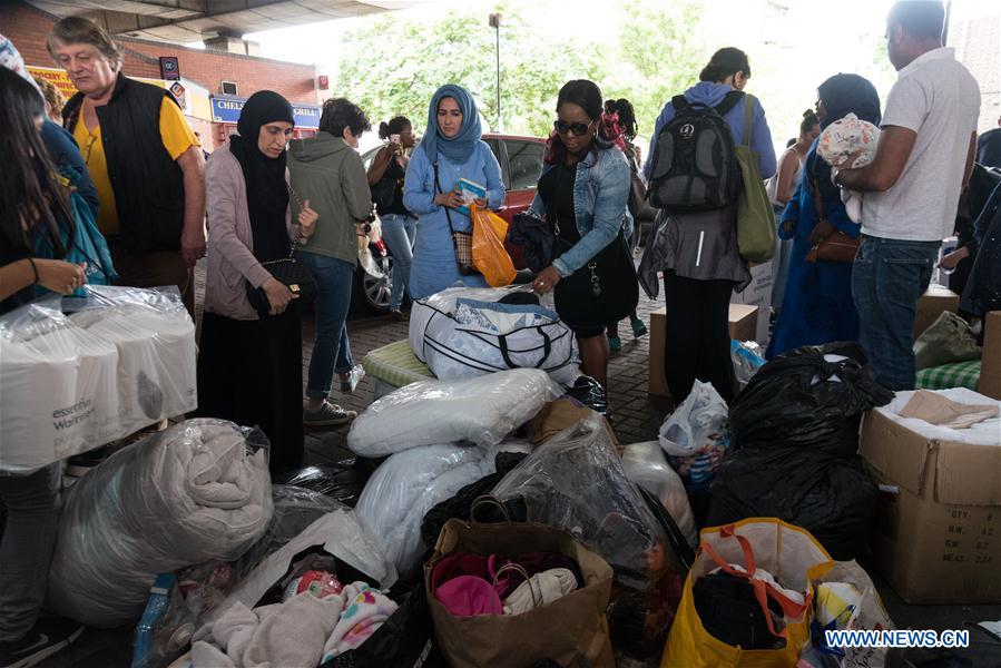 BRITAIN-LONDON-GRENFELL TOWER-FIRE-AFTERMATH