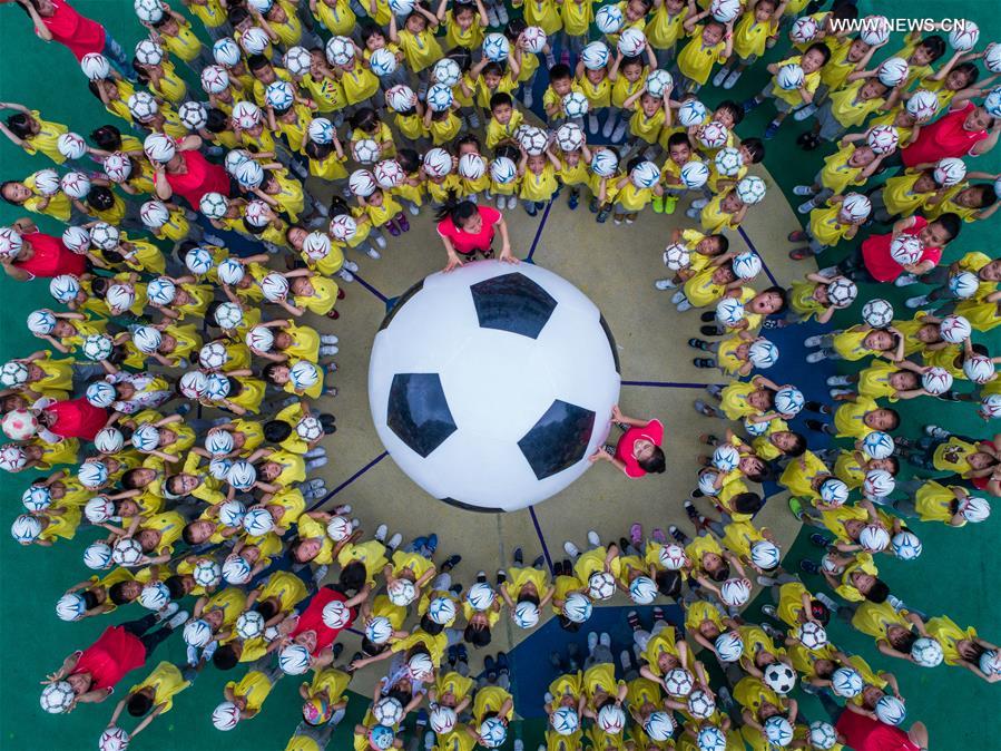 CHINA-ZHEJIANG-CHANGXING-FOOTBALL GAME (CN)