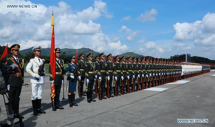 CHINA-HONG KONG-20TH ANNIVERSARY-PLA GARRISON-INSPECTION (CN)