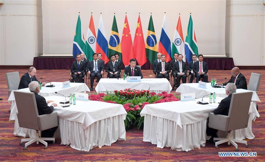 GERMANY-HAMBURG-XI JINPING-BRICS-MEETING 