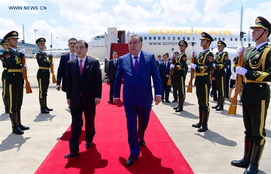 (XIAMEN SUMMIT)CHINA-XIAMEN-TAJIK PRESIDENT-ARRIVAL (CN)