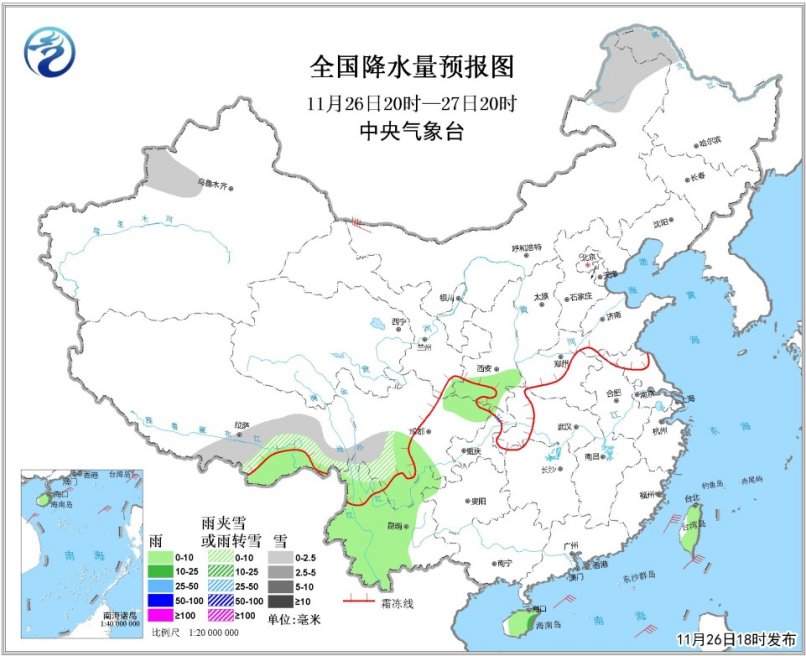 28日至30日，新一股冷空气将自北向南影响中东部地区