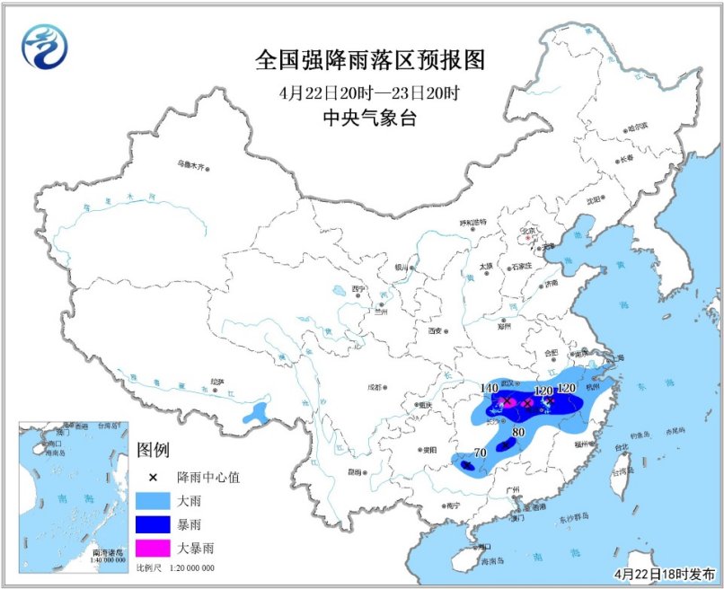 江南等地有強降雨 東部海區將有大風