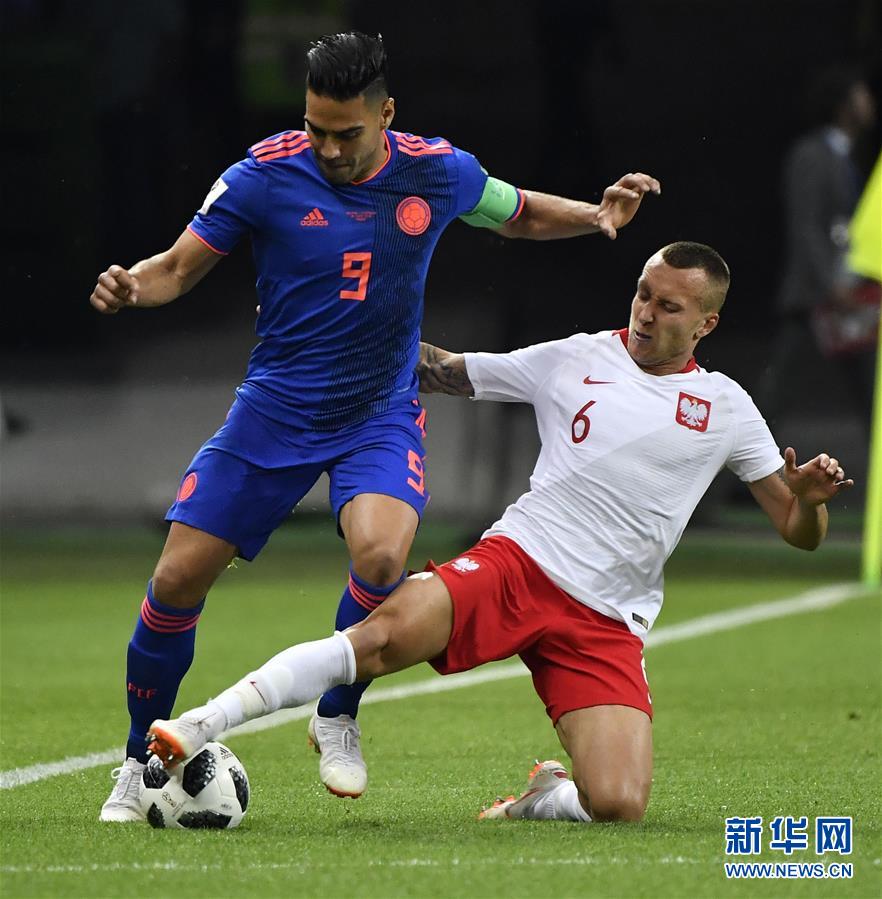 2018世界杯:哥伦比亚队3比0胜波兰队--图片频