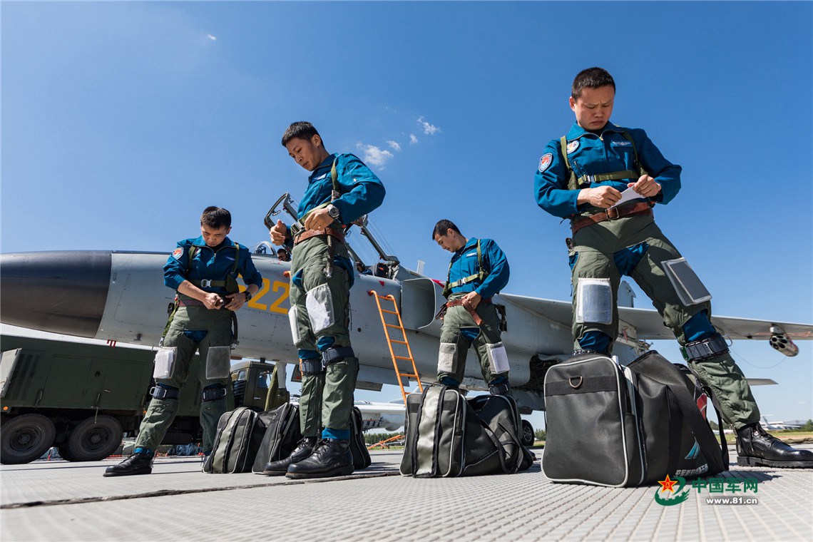 备战航空飞镖 空军参赛飞行员和战机一起过“八一”(2) 第2页