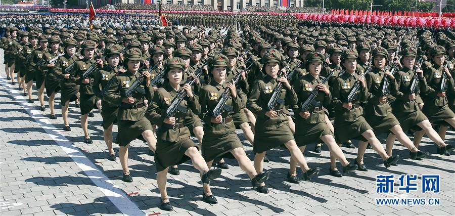 9月9日，朝鮮在平壤舉行盛大閱兵式和群眾花車游行，熱烈慶祝建國70周年。新華社記者姚大偉 攝