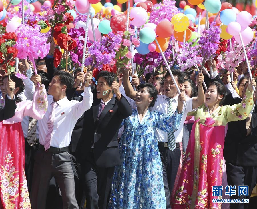 9月9日，朝鮮在平壤舉行盛大閱兵式和群眾花車游行，熱烈慶祝建國70周年。新華社記者姚大偉 攝