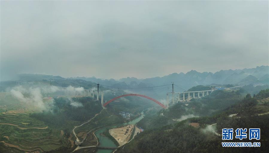 （經濟）（2）貴州大小井特大橋建設進入沖刺階段