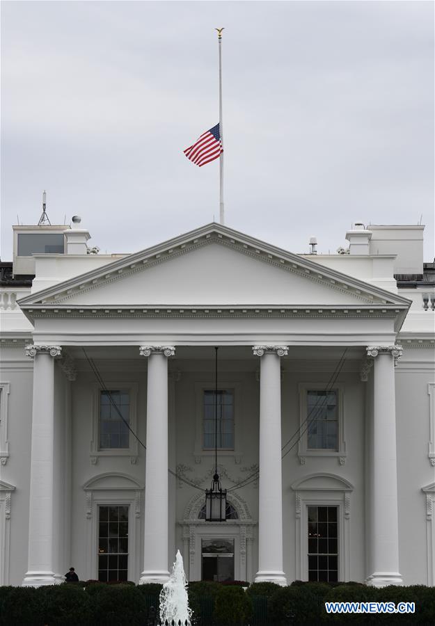 U.S. flags seen at halfstaff in Washington D.C. for shooting victims