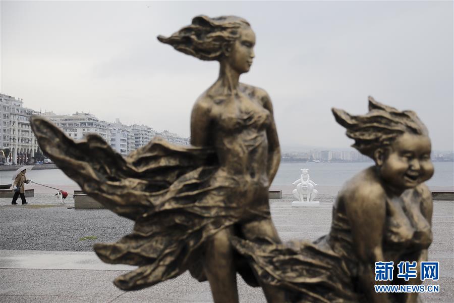 （XHDW）（1）中國雕塑家許鴻飛作品在希臘塞薩洛尼基市展出