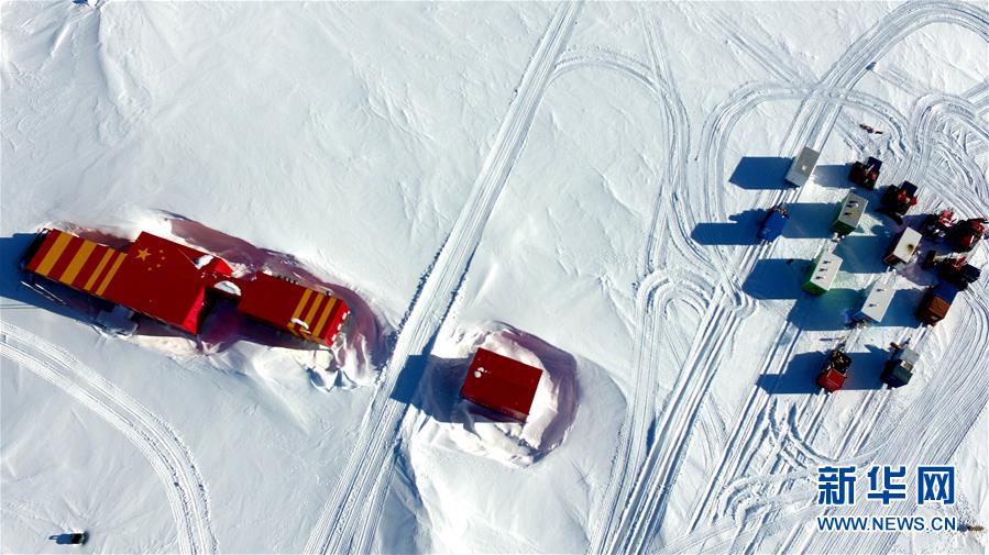 （“雪龍”探南極·圖文互動）（5）中國科考隊16名隊員順利抵達南極昆侖站