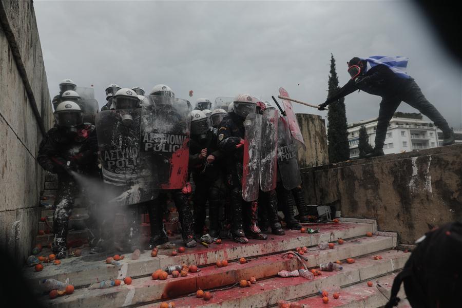 GREECE-ATHENS-RALLY-MACEDONIA-NAME DEAL-CLASHES