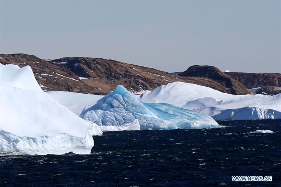 Photo taken on Feb. 14, 2019 shows an iceberg on the sea near the Zhongshan Station, a Chinese research base in Antarctica. The Zhongshan Station was set up in February 1989. Within tens of kilometers to the station, ice sheets, glacier and iceberg can all be seen. (Xinhua/Liu Shiping)