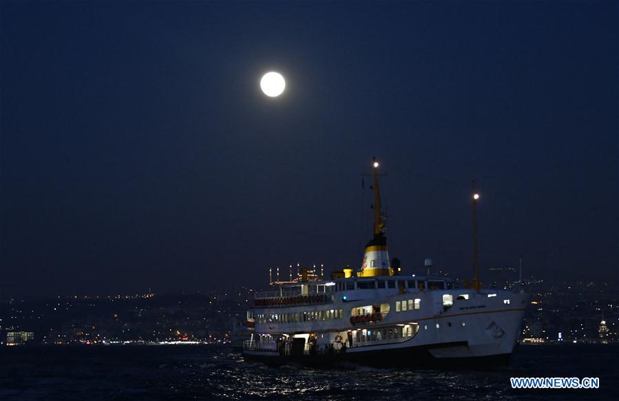 TURKEY-ISTANBUL-FULL MOON