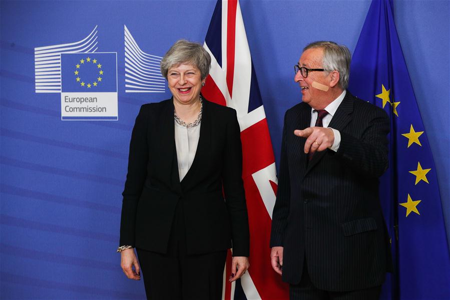 BELGIUM-BRUSSELS-EU-JUNCKER-BRITAIN-PM-MEETING