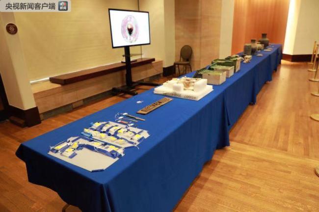 Chinese cultural relics and artworks are displayed in Indianapolis, USA on Feb. 28, 2019. [Photo: cctv.com]