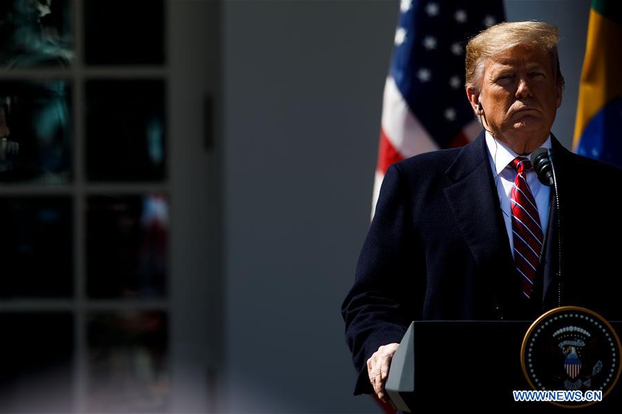 U.S.-WASHINGTON D.C.-TRUMP-BRAZIL-PRESIDENT-PRESS  