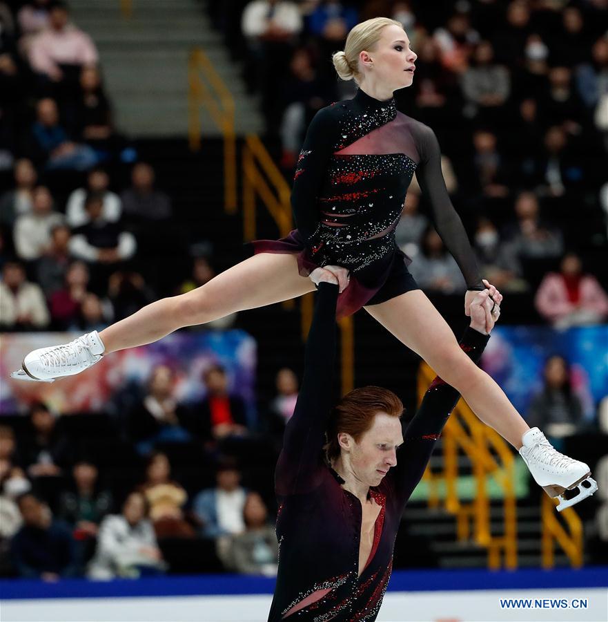 (SP)JAPAN-SAITAMA-FIGURE SKATING-WORLD CHAMPIONSHIPS-PAIRS