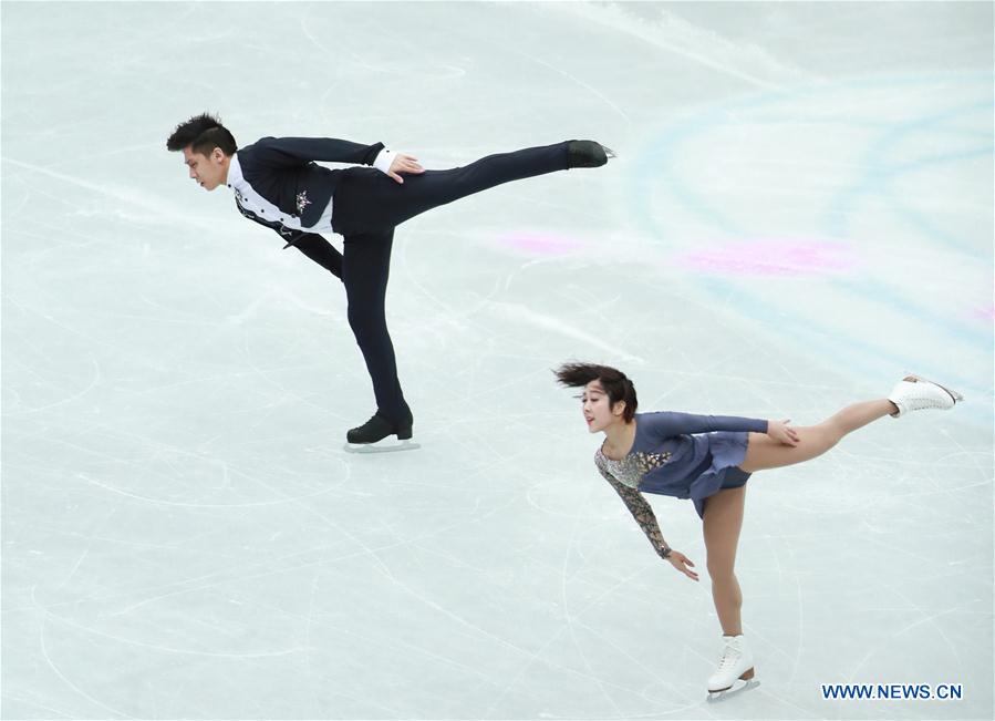 (SP)JAPAN-SAITAMA-FIGURE SKATING-WORLD CHAMPIONSHIPS-PAIRS