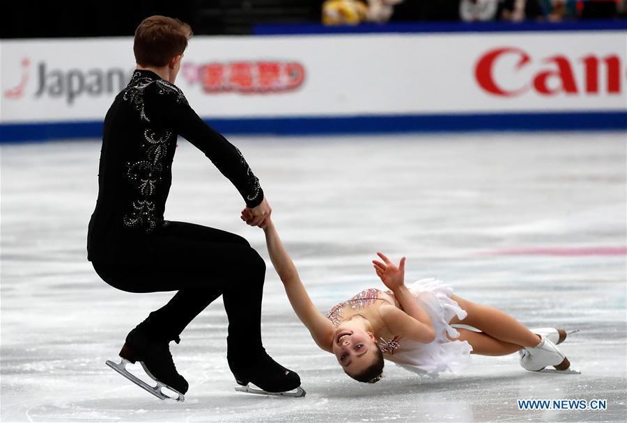 (SP)JAPAN-SAITAMA-FIGURE SKATING-WORLD CHAMPIONSHIPS-PAIRS