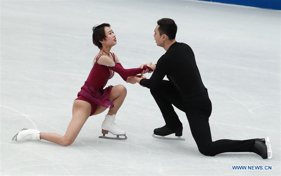 (SP)JAPAN-SAITAMA-FIGURE SKATING-WORLD CHAMPIONSHIPS-PAIRS