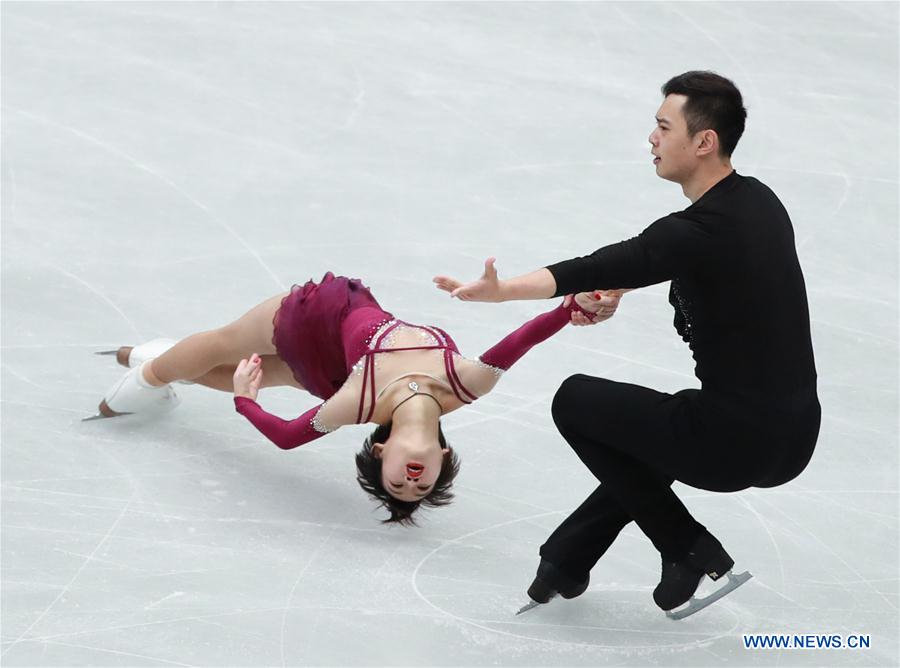 (SP)JAPAN-SAITAMA-FIGURE SKATING-WORLD CHAMPIONSHIPS-PAIRS