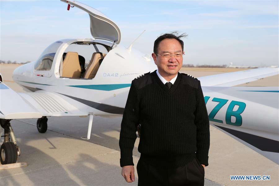 U.S.-CHICAGO-CHINESE MAN-AROUND-THE-WORLD FLIGHT