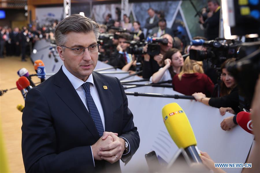 BELGIUM-BRUSSELS-EUROPEAN COUNCIL-SPECIAL MEETING-BREXIT