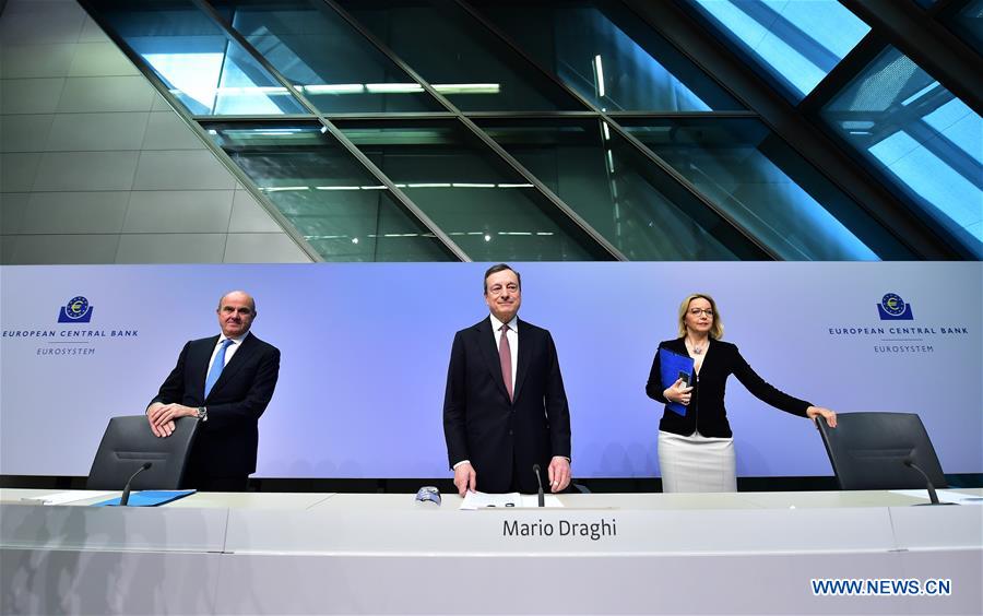 GERMANY-FRANKFURT-ECB-INTEREST RATES-DRAGHI-PRESS CONFERENCE